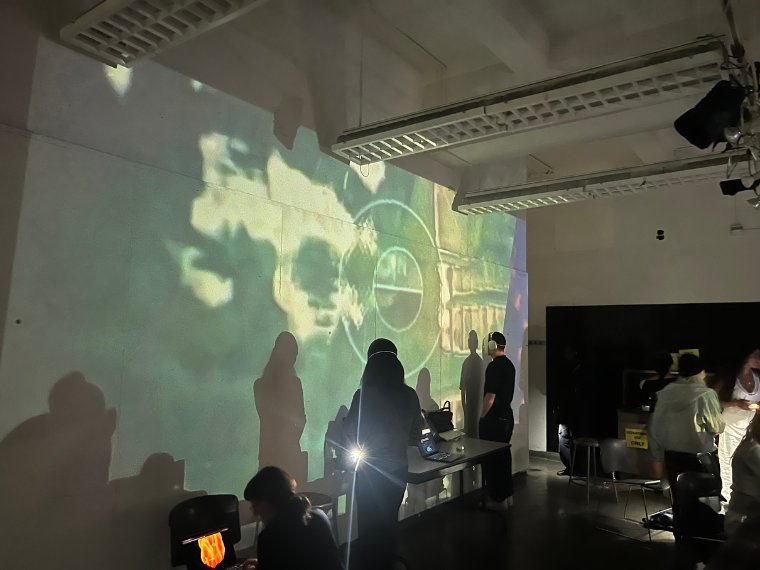 Last Human projection installation