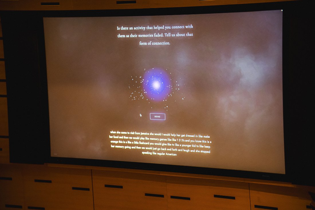 Memory Clouds projection prototype