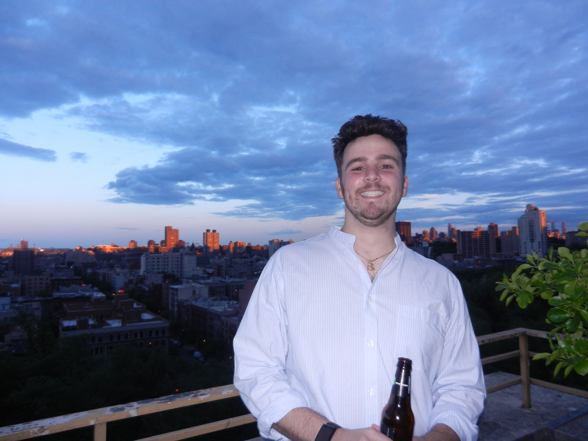 Jake on a rooftop